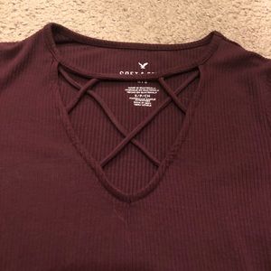 American Eagle Soft & Sexy laced Top